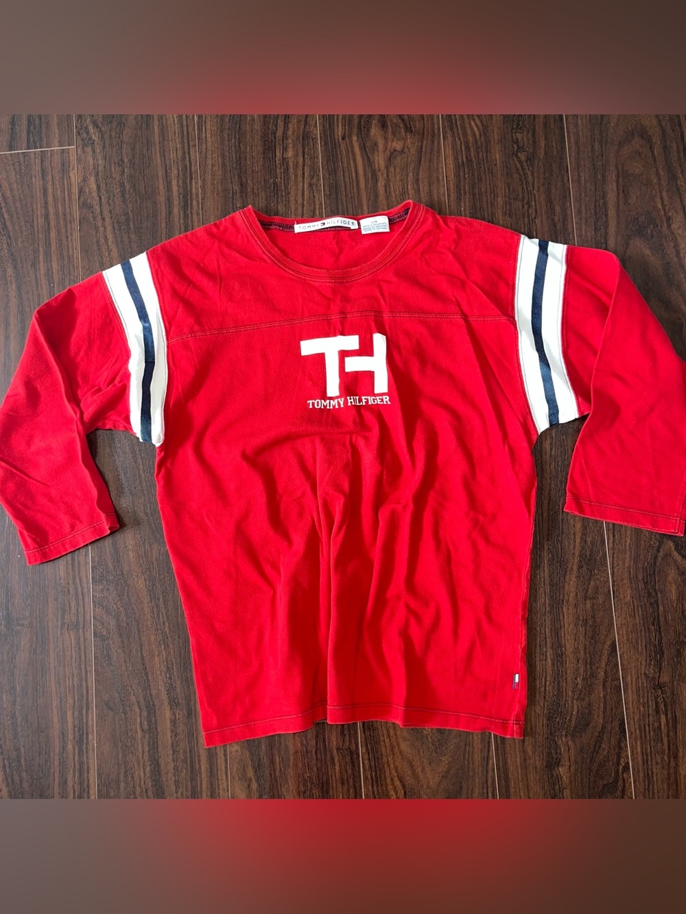 Vintage Tommy Hilfiger Red Jersey Shirt
